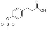 Chemical structure of 3-(4-METHANESULFONYLOXOPHENYL)-PROPANOIC ACID