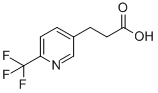 Chemical structure of 3-[2-(Trifluoromethyl)pyridin-5-yl]propanoic acid
