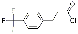Structure of Benzenepropanoyl chloride, 4-(trifluoromethyl)-