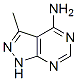 Structure of 1H-PYRAZOLO[3,4-D]PYRIMIDIN-4-AMINE,3-METHYL-