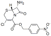 p-nitrobenzyl (6R-trans)-7-amino-3-chloro-8-oxo-5-thia-1-azabicyclo[4.2.0]oct-2-ene-2-carboxylate结构式