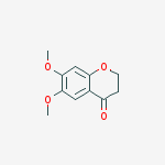 Structure of 4H-1-Benzopyran-4-one, 2,3-dihydro-6,7-dimethoxy-