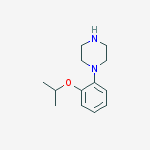 Structure of Piperazine, 1-[2-(1-methylethoxy)phenyl]-