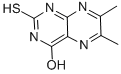 2,3-dihydro-6,7-dimethyl-2-thioxo-1H-pteridin-4-one结构式