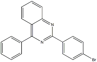 Structure of Quinazoline, 2-(4-bromophenyl)-4-phenyl-