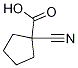 Structure of Cyclopentanecarboxylic acid, 1-cyano-