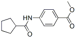 BENZOIC ACID 4-[(CYCLOPENTYLCARBONYL)AMINO]-,METHYL ESTER结构式