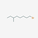 Structure of Octane, 1-bromo-6-methyl-
