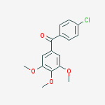 (4-chlorophenyl)(3,4,5-trimethoxyphenyl)methanone结构式