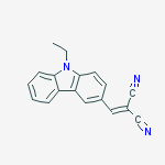 [(9-Ethyl-9H-carbazol-3-yl)methylene]malononitrile结构式
