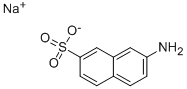 Structure of 7-AMINO-2-NAPHTHALENESULFONIC ACID SODIUM SALT