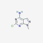 Structure of 4-chloro-1,6-dimethyl-1H-pyrazolo[3,4-d]pyrimidine
