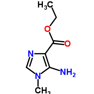 Ethyl 5-aMino-1-Methyl-1H-iMidazole-4-carboxylate结构式