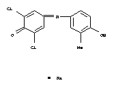 2,6-二氯-3'-甲基靛酚钠盐水合物[氧化还原指示剂]结构式
