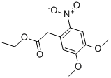 2-(4,5-二甲氧基-2-硝基苯基)乙酸乙酯结构式
