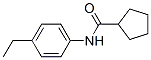 Structure of CYCLOPENTANECARBOXAMIDE,N-(4-ETHYLPHENYL)-