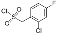 Structure of (2-chloro-4-fluorophenyl)methanesulfonyl chloride