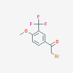 Structure of 4-Methoxy-3-(trifluoromethyl)phenacyl bromide