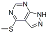 4-(methylthio)-1H-pyrazolo[3,4-d]pyrimidine结构式
