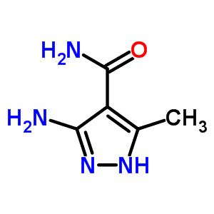 Structure of 3-Amino-5-methyl-1H-pyrazole-4-carboxamide