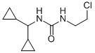 Structure of 1-(2-chloroethyl)-3-(dicyclopropylmethyl)urea