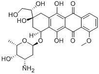 Structure of 13-dihydrodoxorubicin