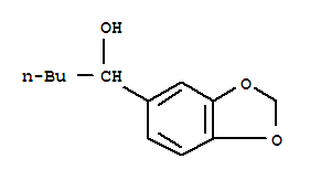 Structure of 1-(1,3-benzodioxol-5-yl)pentan-1-ol
