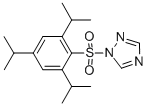 Structure of 1-[[2,4,6-Tris(isopropyl)phenyl]sulphonyl]-1H-1,2,4-triazole