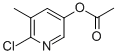 3-Pyridinol, 6-chloro-5-methyl-, acetate (ester)结构式