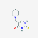 4(1H)-pyrimidinone, 2,3-dihydro-5-(1-piperidinylmethyl)-2-thioxo-结构式