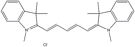 Structure of 2-[5-(1,3-Dihydro-1,3,3-trimethyl-2H-indol-2-ylidene)-1,3-pentadien-1-yl]-1,3,3-trimethyl-3H-indolium chloride
