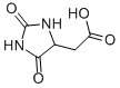 Structure of HYDANTOIN-5-ACETIC ACID
