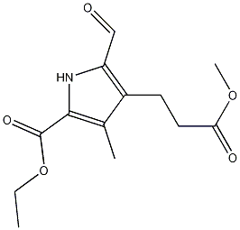 Structure of 5-(Ethoxycarbonyl)-2-formyl-4-methyl-1H-pyrrole-3-propanoic Acid Methyl Ester
