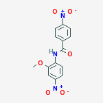 N-(2-METHOXY-4-NITRO-PHENYL)-4-NITRO-BENZAMIDE结构式