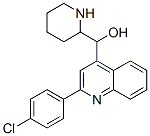 [2-(4-chlorophenyl)quinolin-4-yl]-(2-piperidyl)methanol结构式