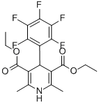 1,4-Dihydro-2,6-dimethyl-4-(pentafluorophenyl)-3,5-pyridinedicarboxylic  acid  diethyl  ester结构式