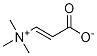 Structure of (E)-(CARBOXYVINYL)TRIMETHYLAMMONIUM BETAINE