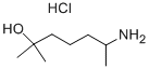 Structure of 6-AMINO-2-METHYL-2-HEPTANOL HYDROCHLORIDE