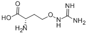 Structure of L-ALPHA-AMINO-GAMMA-[GUANIDINOOXY]-N-BUTYRIC ACID