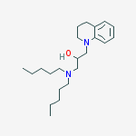 Structure of 1-(3,4-dihydroquinolin-1(2H)-yl)-3-(dipentylamino)propan-2-ol