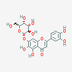 Structure of 2-(3,4-dihydroxyphenyl)-5,6-dihydroxy-4-oxo-4H-chromen-7-yl beta-D-glucopyranoside