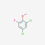 Structure of Benzene, 1,5-dichloro-3-fluoro-2-methoxy-