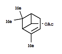 Structure of chrysanthenyl acetate