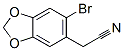 2-(6-bromobenzo[1,3]dioxol-5-yl)acetonitrile结构式