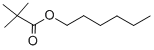 Structure of hexyl pivalate