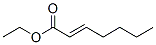 Structure of 2-Heptenoic acid, ethyl ester, (2E)-