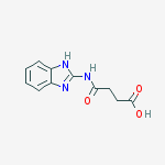 4-(1H-benzimidazol-2-ylamino)-4-oxobutanoic acid结构式