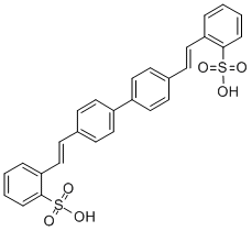 Structure of 4,4-BIS(2-DISULFONIC ACID STYRYL) BIPHENYL
