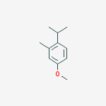 4-methoxy-2-methyl-1-(propan-2-yl)benzene结构式