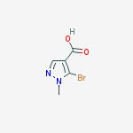 1H-Pyrazole-4-carboxylic acid, 5-bromo-1-methyl-结构式